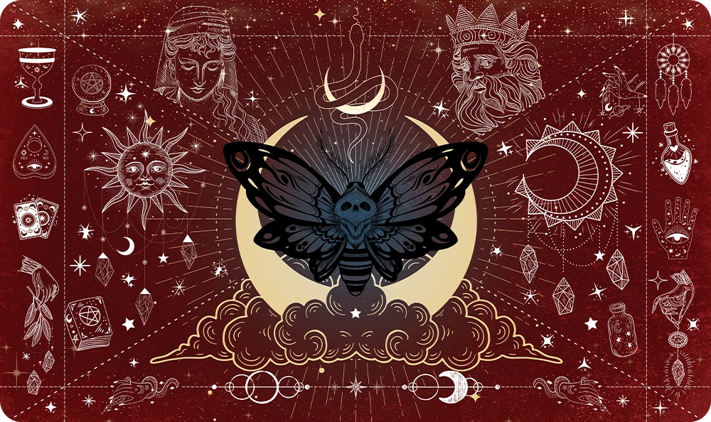 Moth of the Moonveil - Red - Playmat