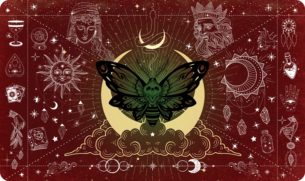 Moth of the Moonveil - Red - Playmat