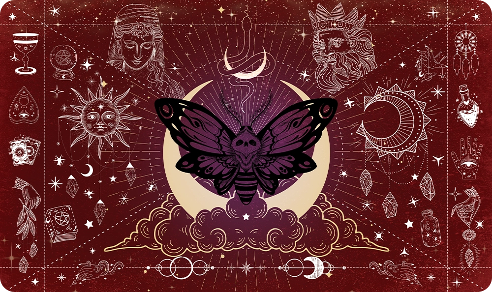 Moth of the Moonveil - Red - Playmat