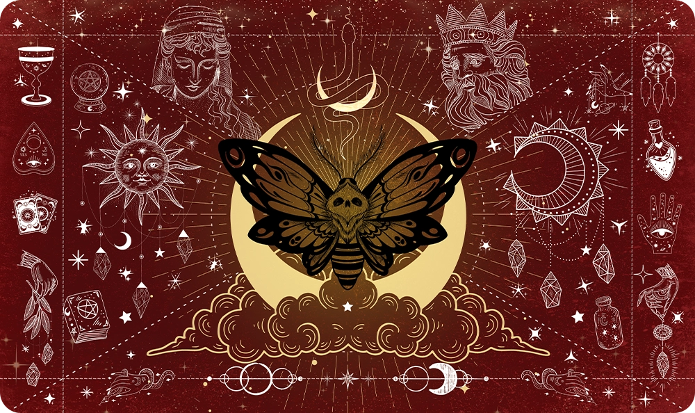 Moth of the Moonveil - Red - Playmat