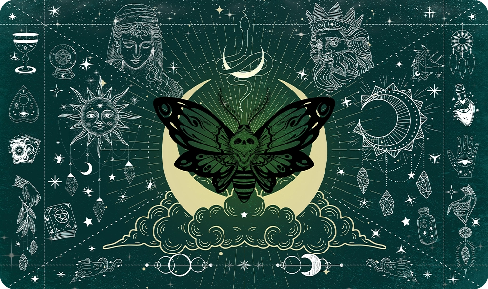 Moth of the Moonveil - Green - Playmat