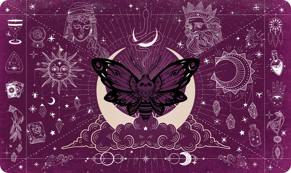 Moth of the Moonveil - Pink - Playmat