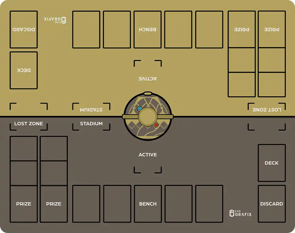 Ancient Poke Ball - 2 Player Playmat
