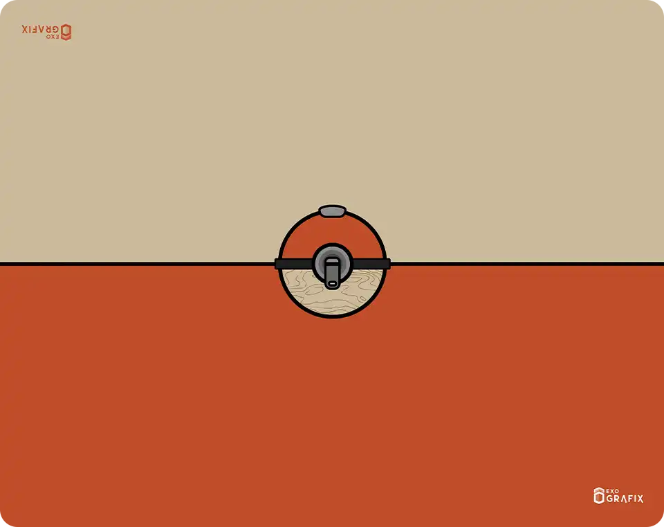 Hisuian Poke Ball - 2 Player Playmat