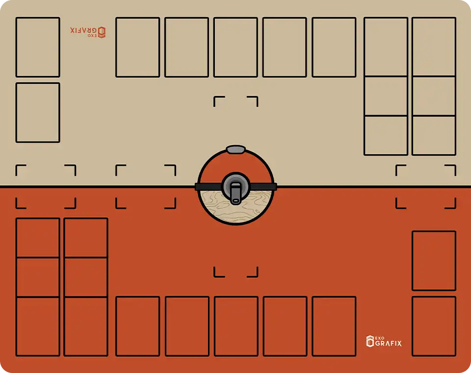 Hisuian Poke Ball - 2 Player Playmat