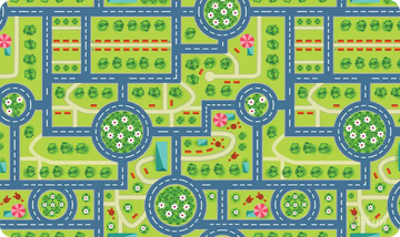Kids Town Map - Playmat